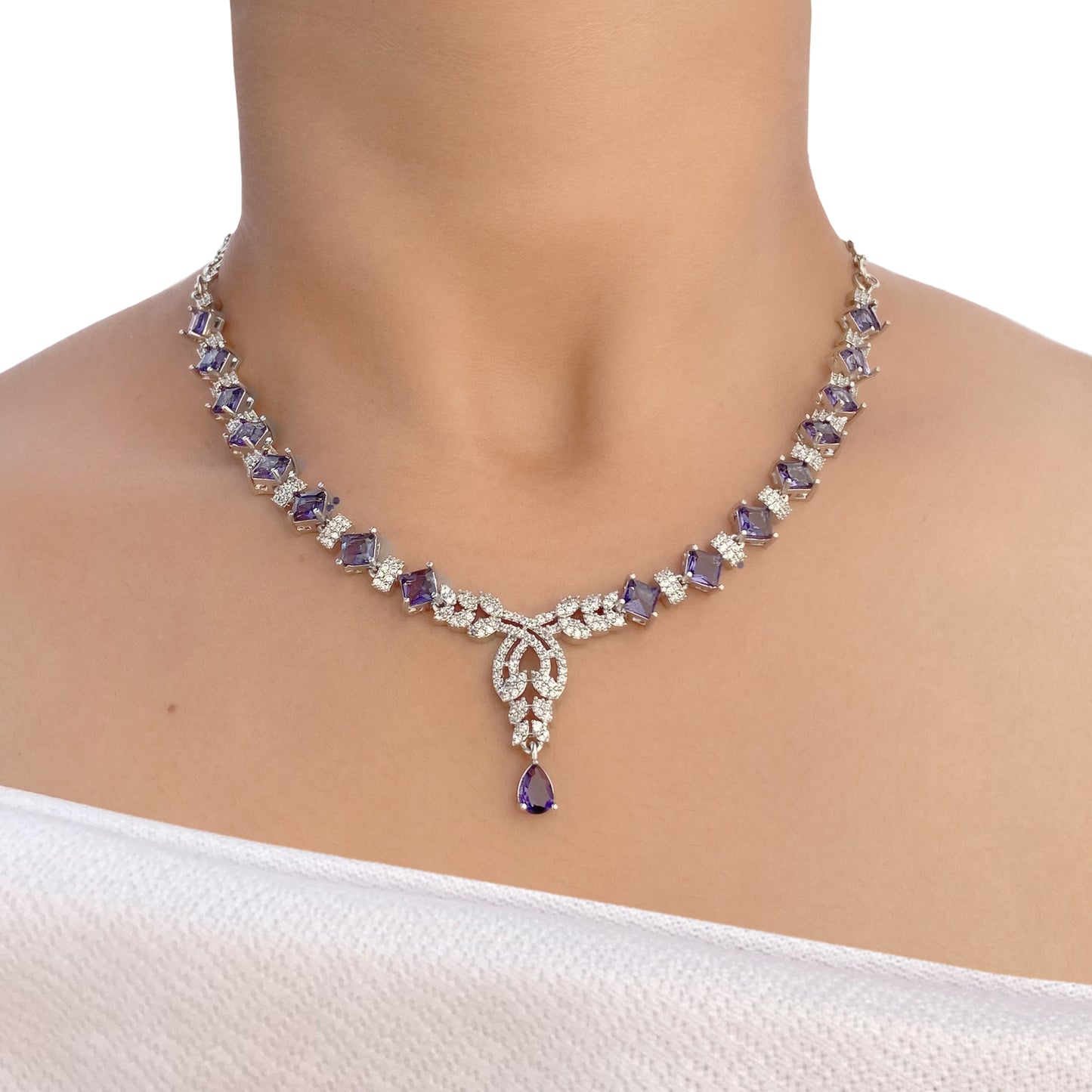 Jiya AD Studded Necklace Set