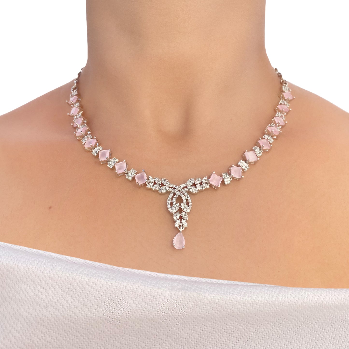 Jiya AD Studded Necklace Set