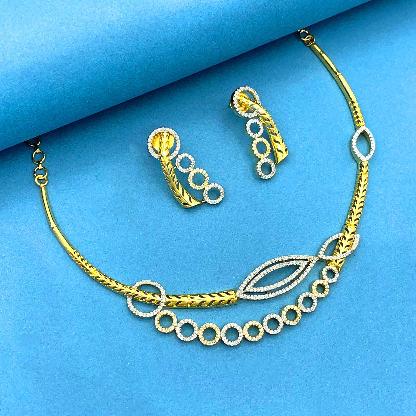 Shanaya AD Studded Necklace Set