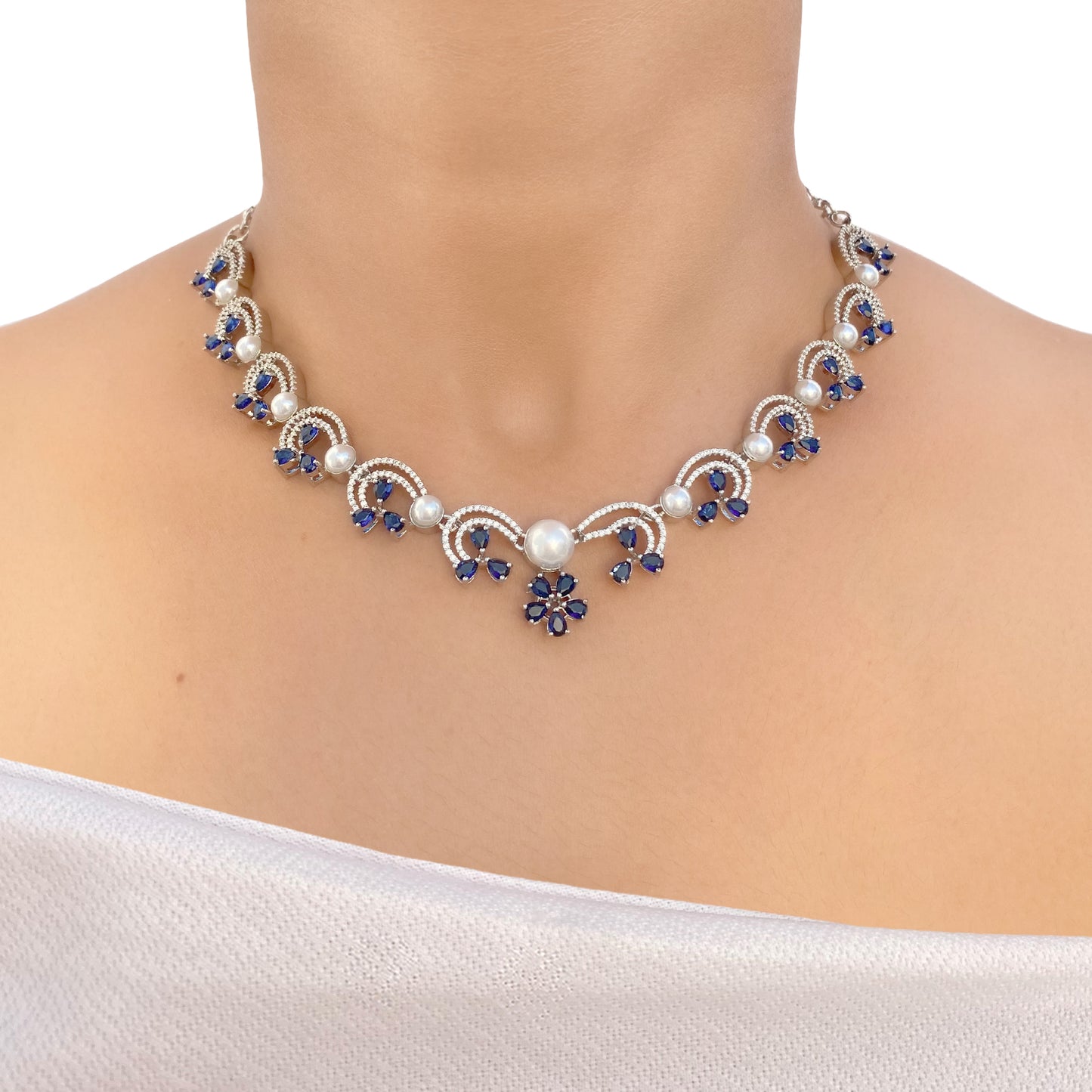 Rati AD Studded Necklace Set