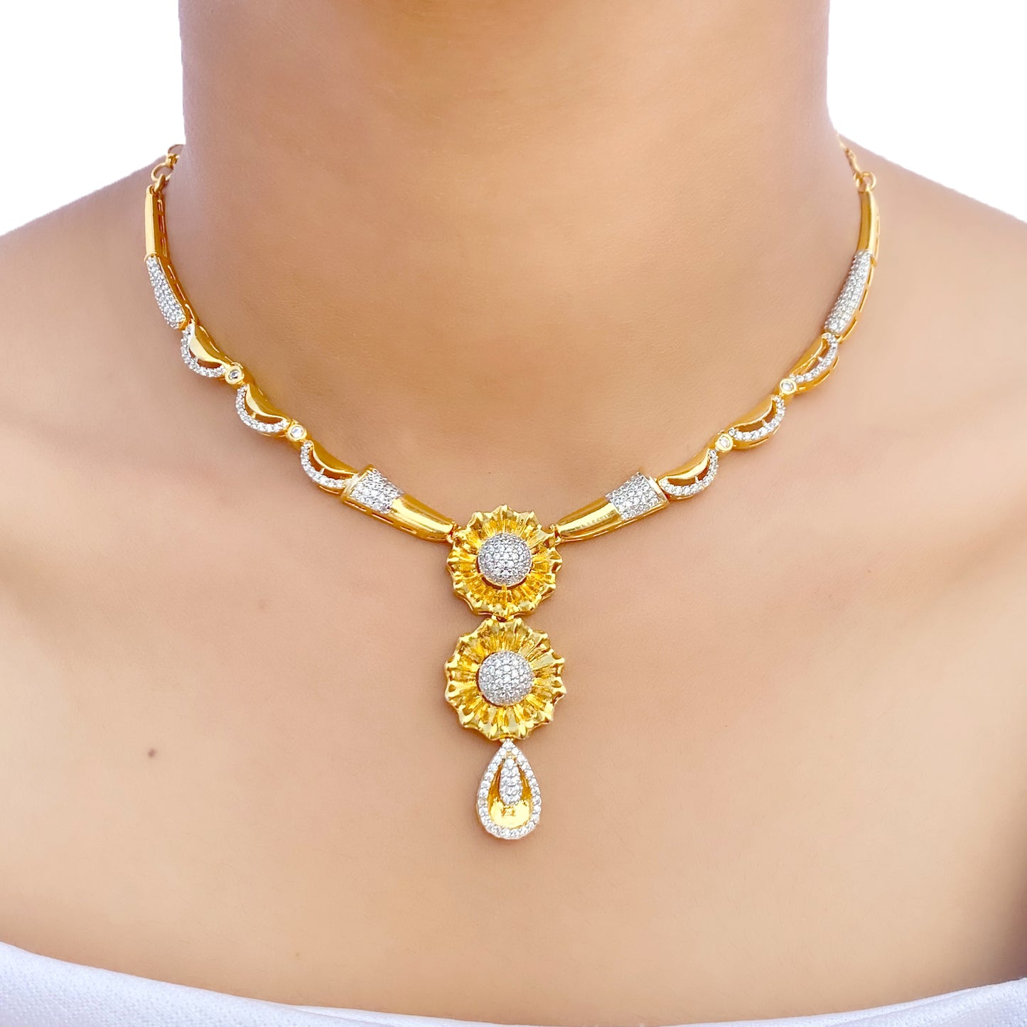 Surya AD Studded Necklace Set