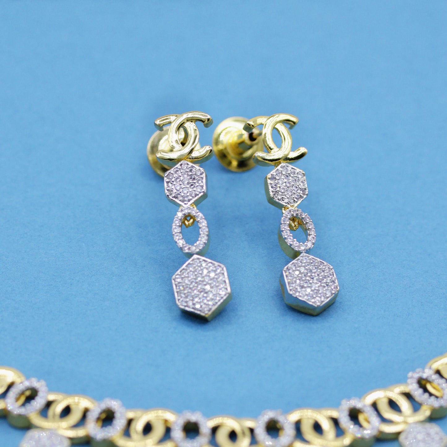 Kiran AD Studded Necklace Set