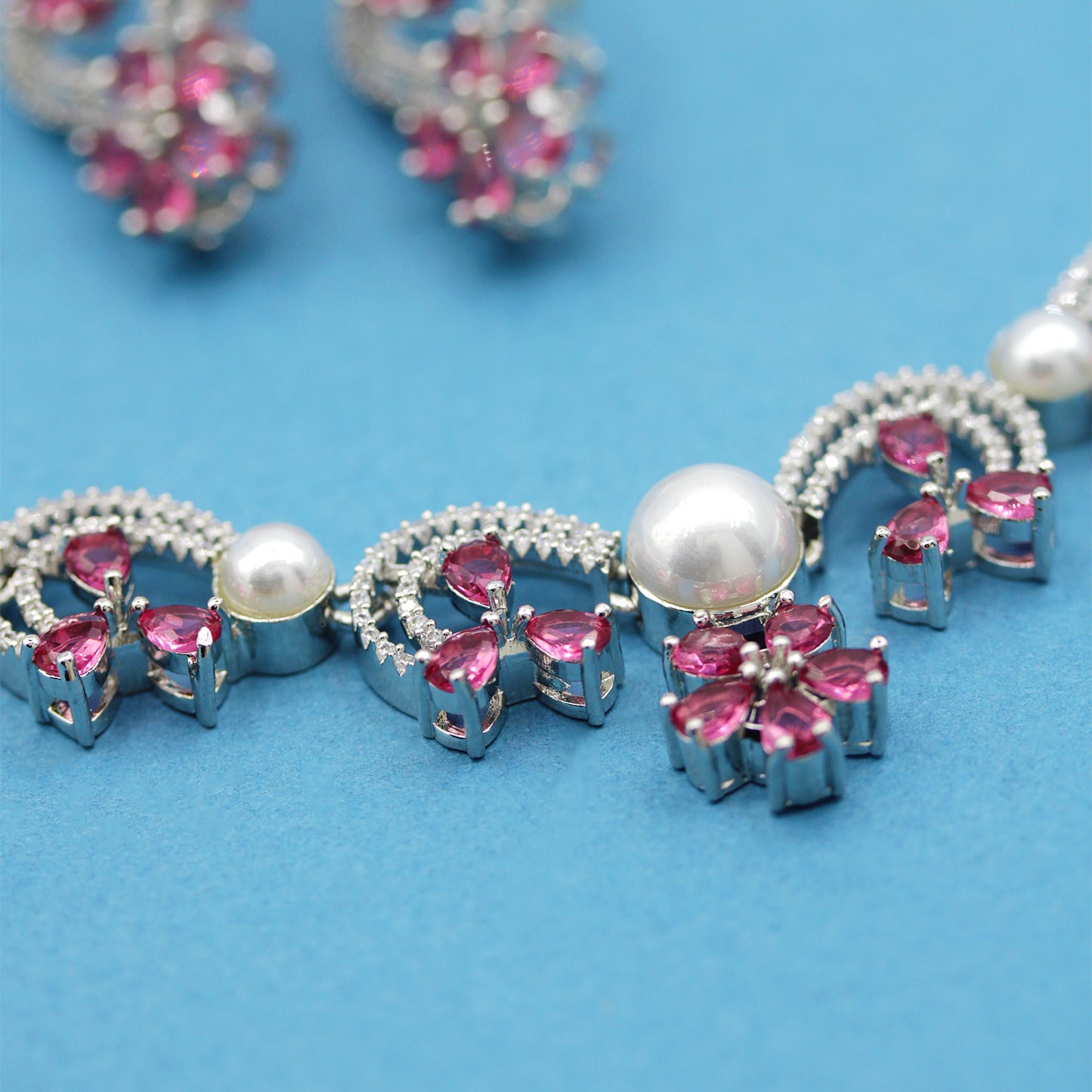 Rati AD Studded Necklace Set