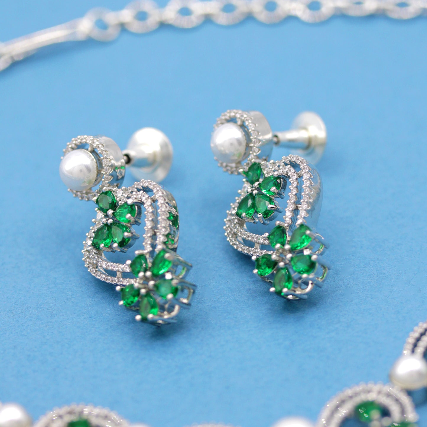 Rati AD Studded Necklace Set
