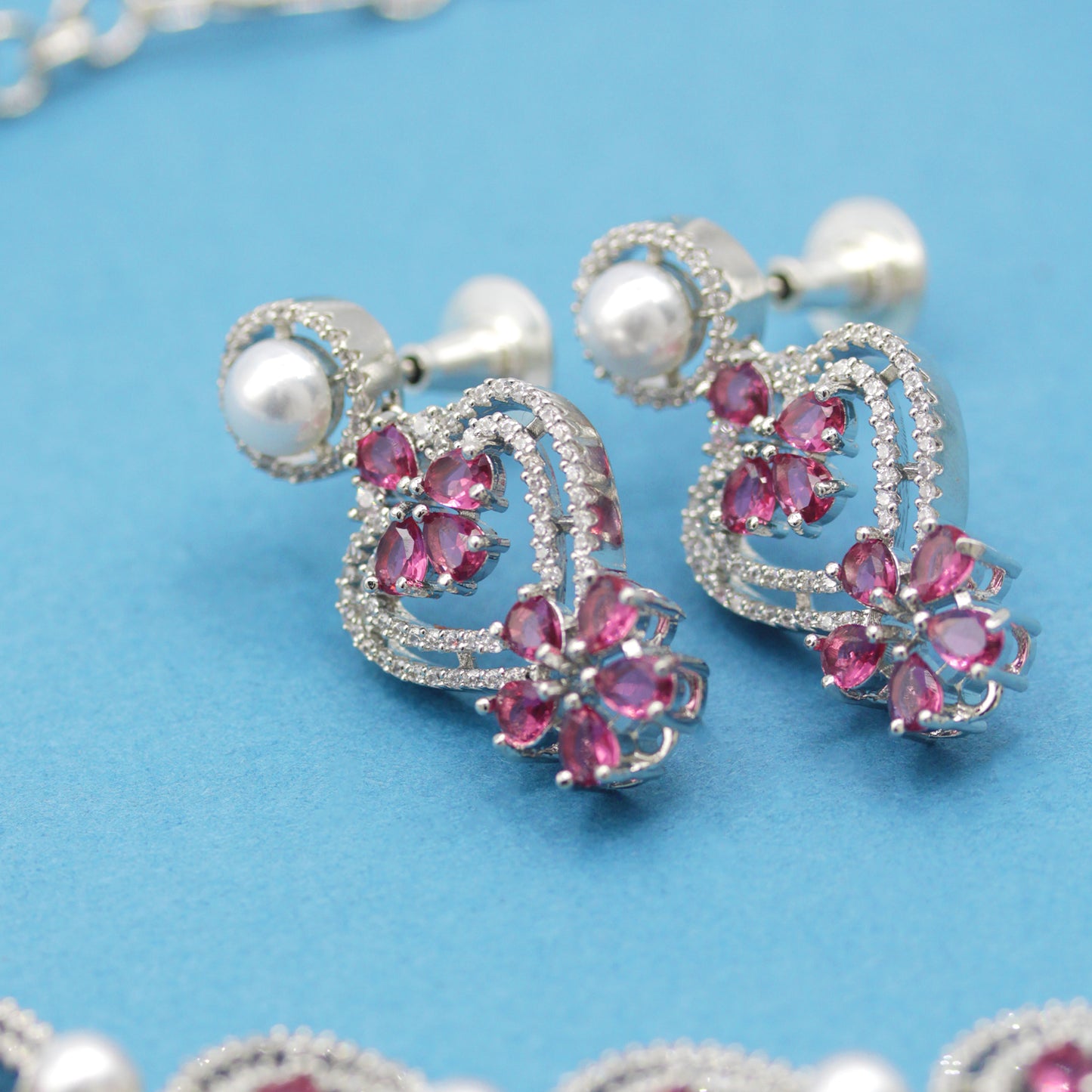 Rati AD Studded Necklace Set