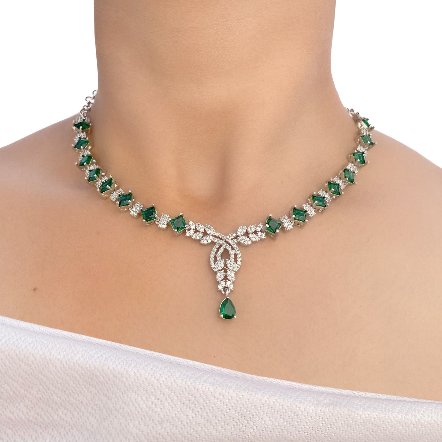Jiya AD Studded Necklace Set