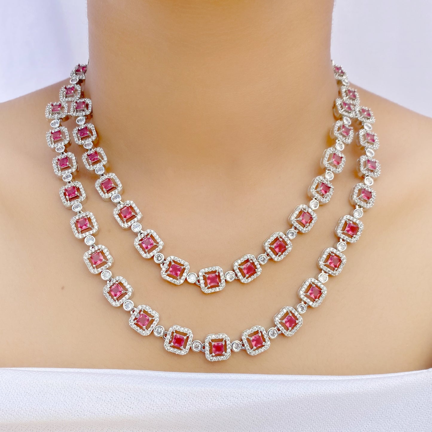 Amrita AD Studded Necklace Set