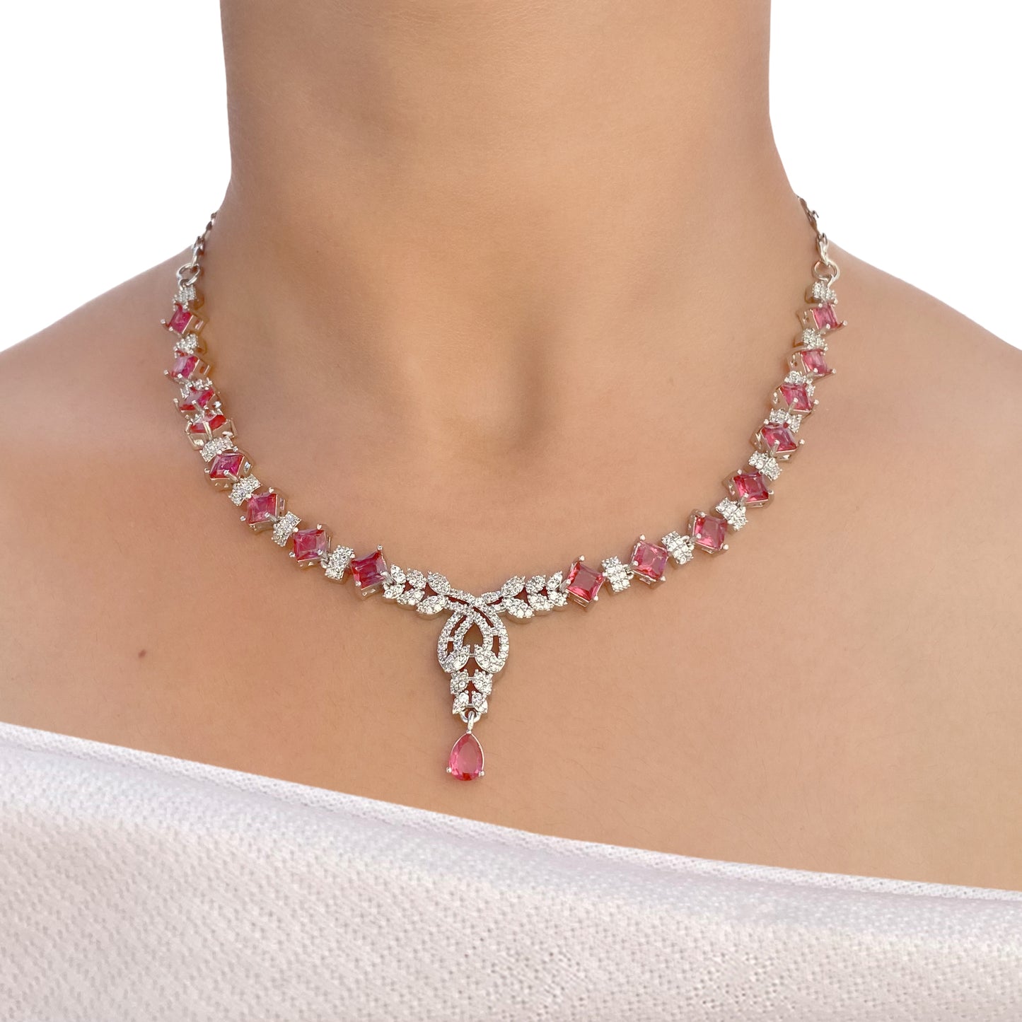 Jiya AD Studded Necklace Set