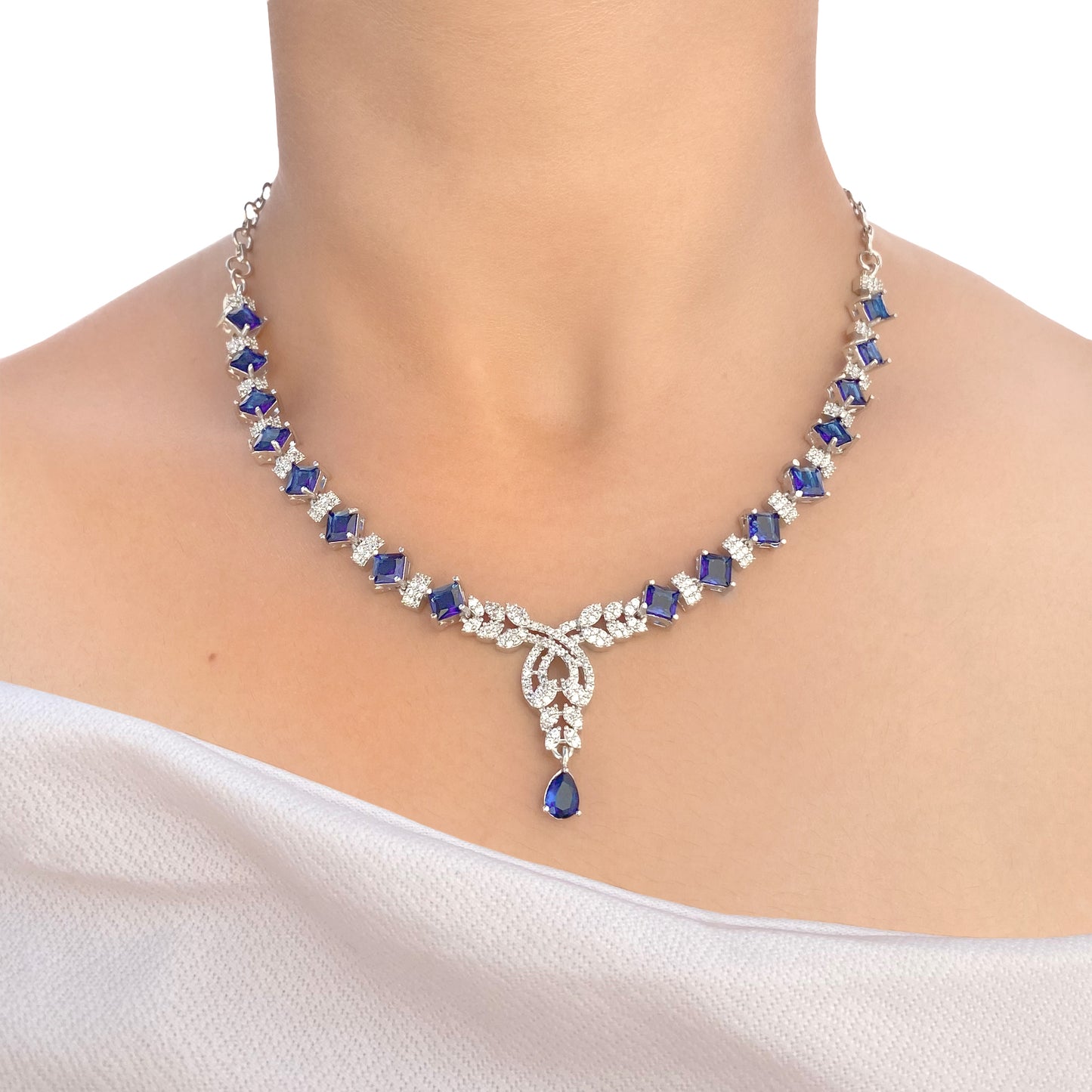 Jiya AD Studded Necklace Set
