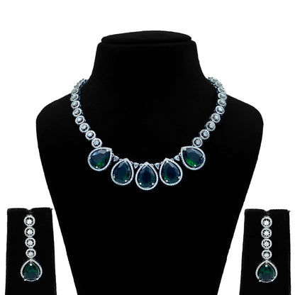 Veda AD Studded Necklace Set