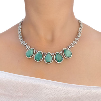 Veda AD Studded Necklace Set