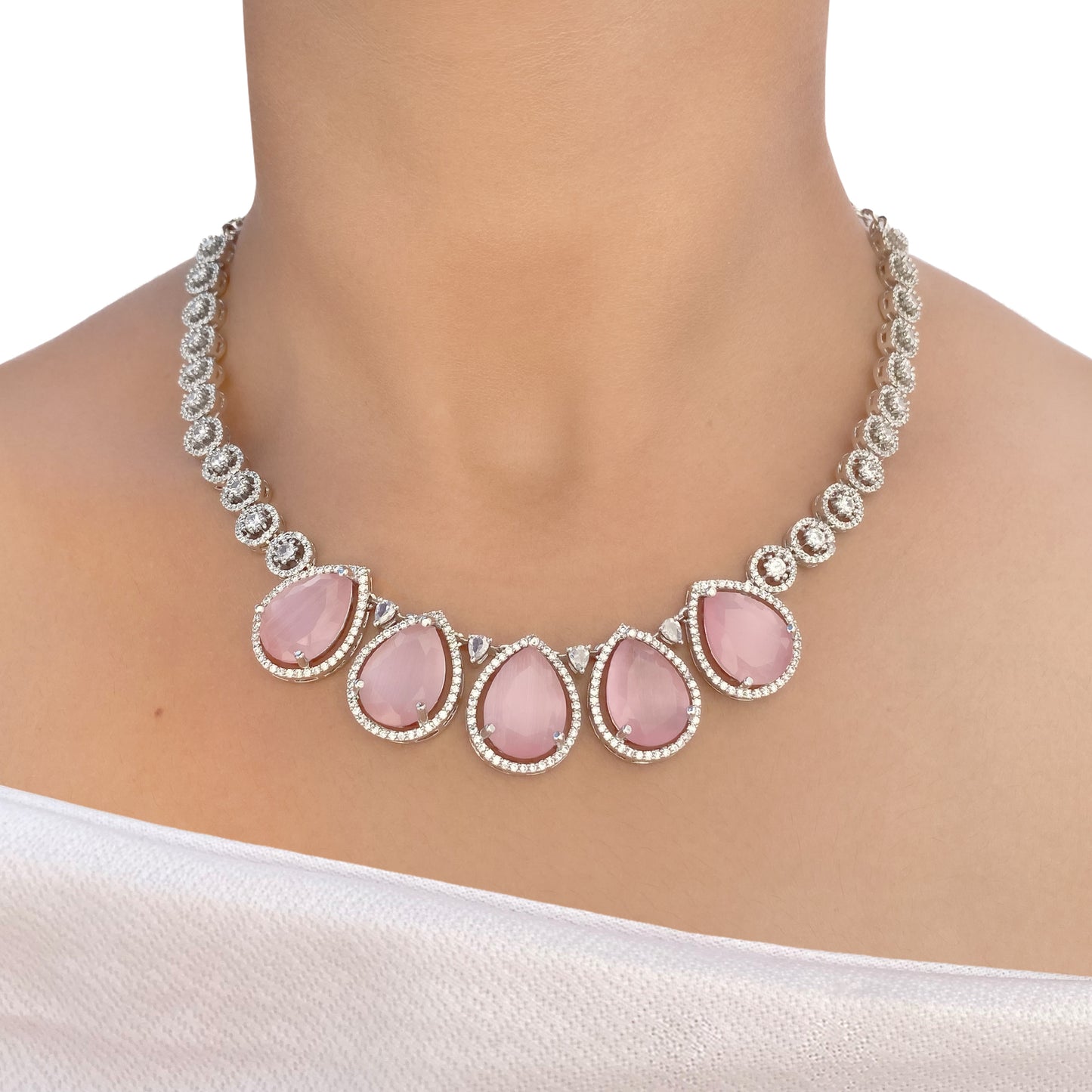 Veda AD Studded Necklace Set