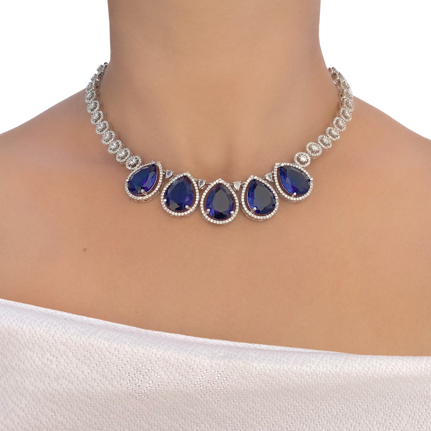 Veda AD Studded Necklace Set