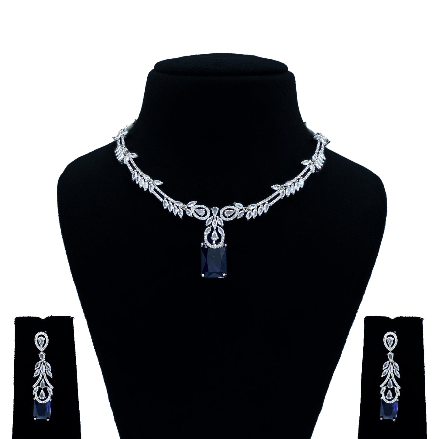 Neelima AD Studded Necklace Set