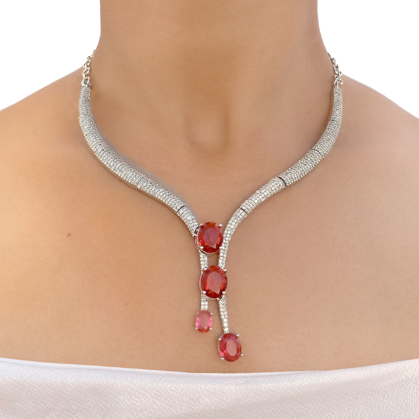 Prisha AD Studded Necklace Set