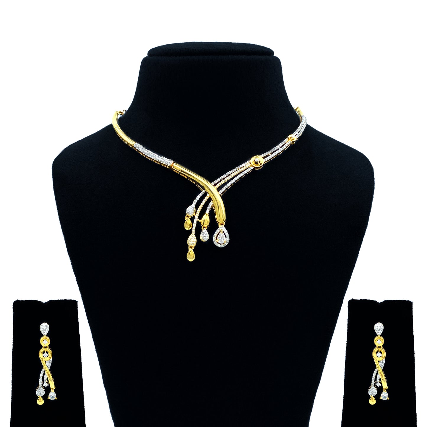 Narmada AD Studded Necklace Set