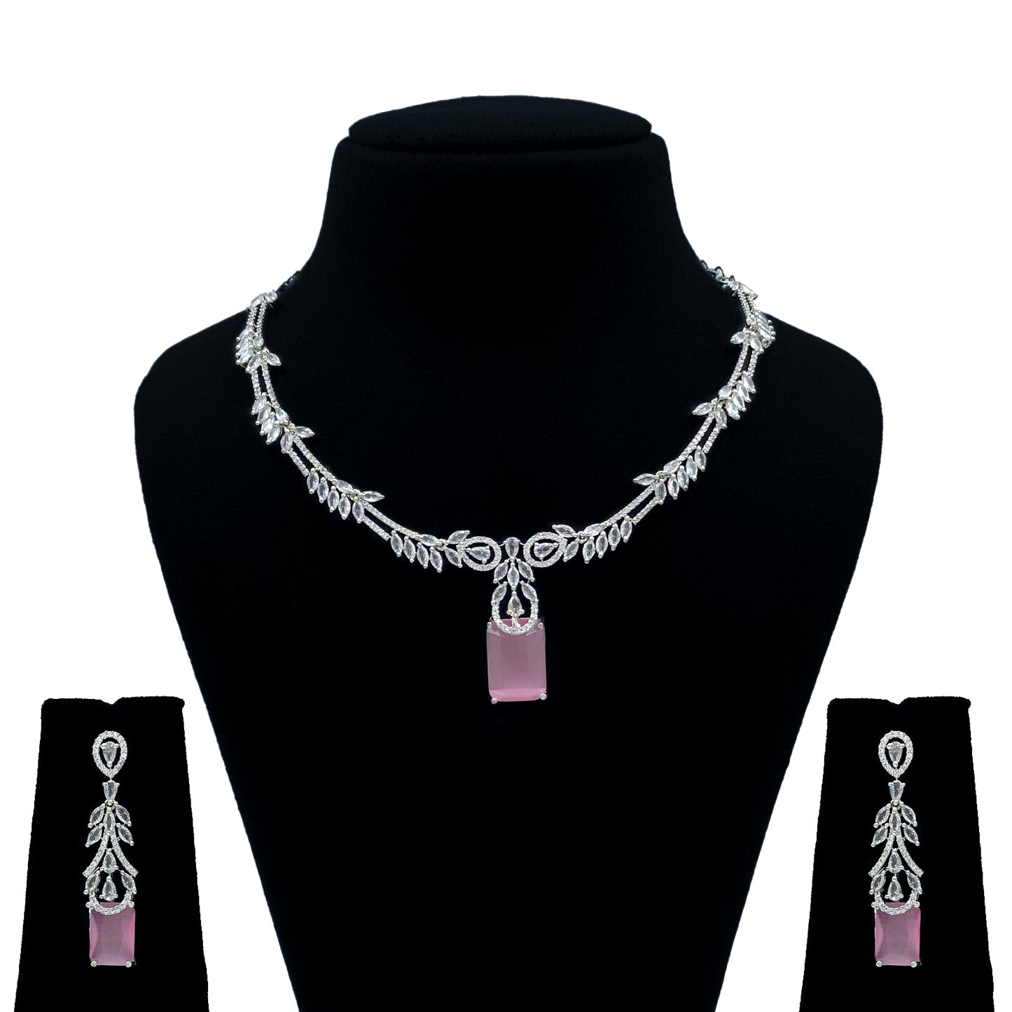 Neelima AD Studded Necklace Set