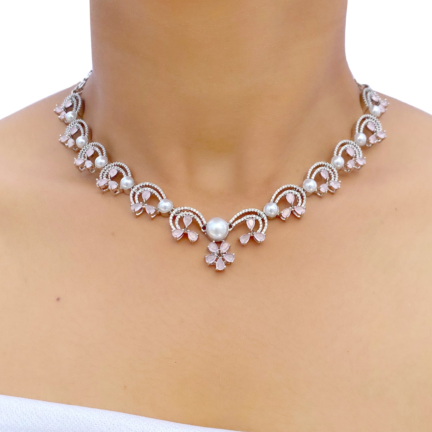 Rati AD Studded Necklace Set