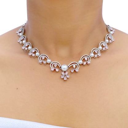 Rati AD Studded Necklace Set