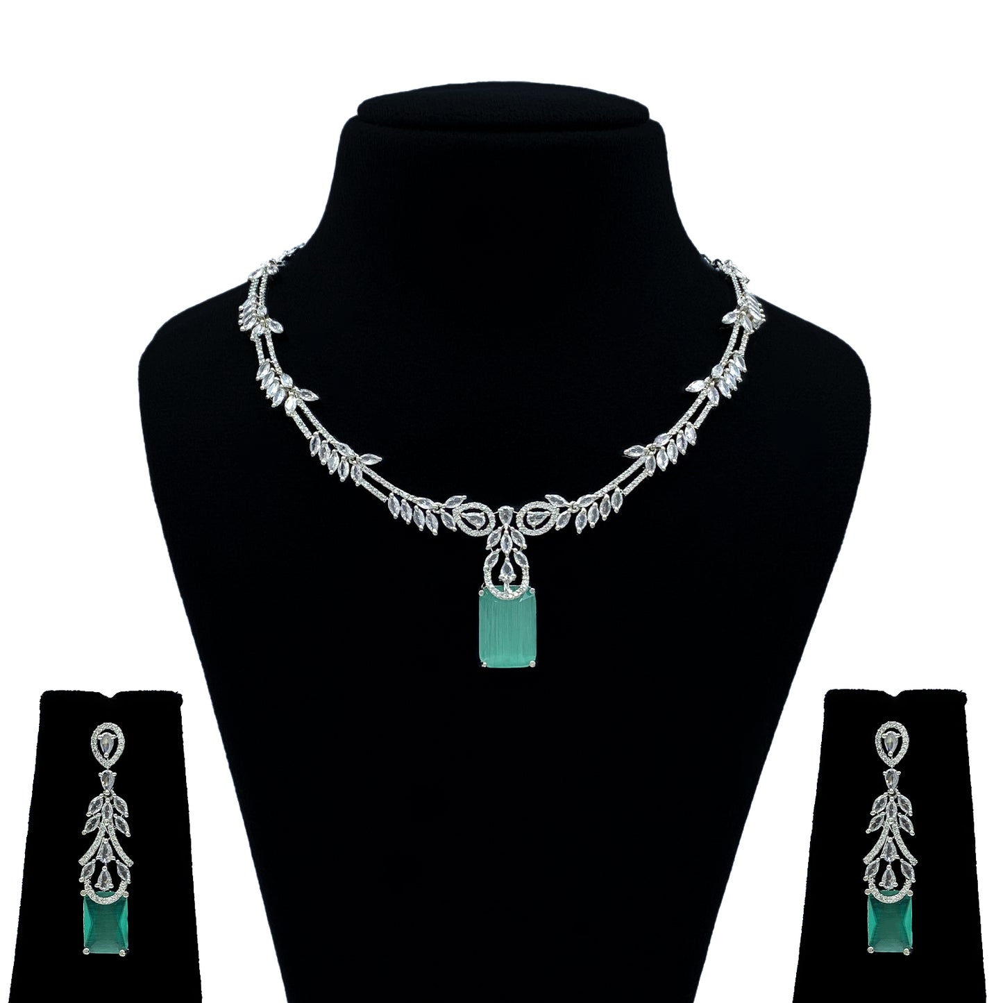 Neelima AD Studded Necklace Set