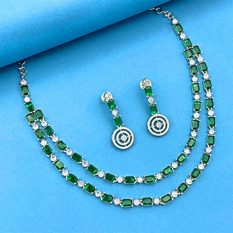 Vedhika AD Studded Necklace Set