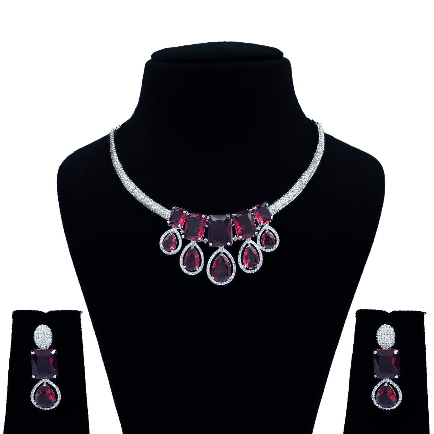Rudra AD Studded Necklace Set