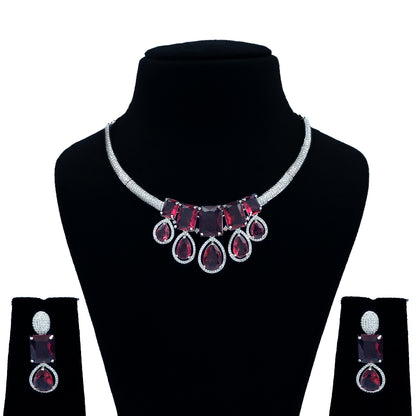 Rudra AD Studded Necklace Set