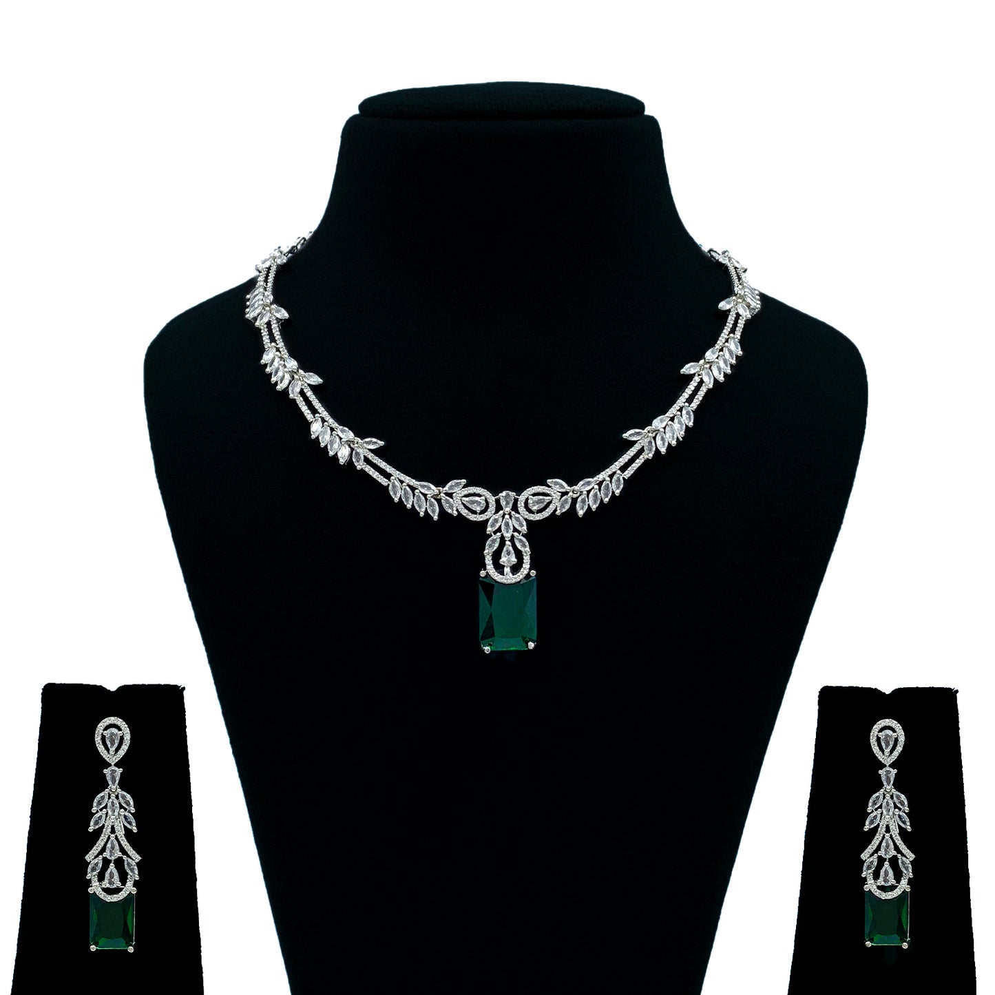 Neelima AD Studded Necklace Set