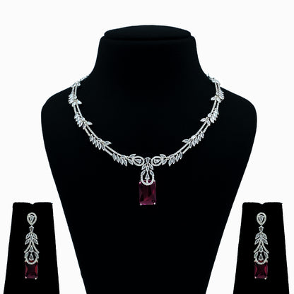 Neelima AD Studded Necklace Set