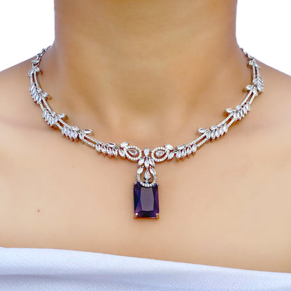Neelima AD Studded Necklace Set
