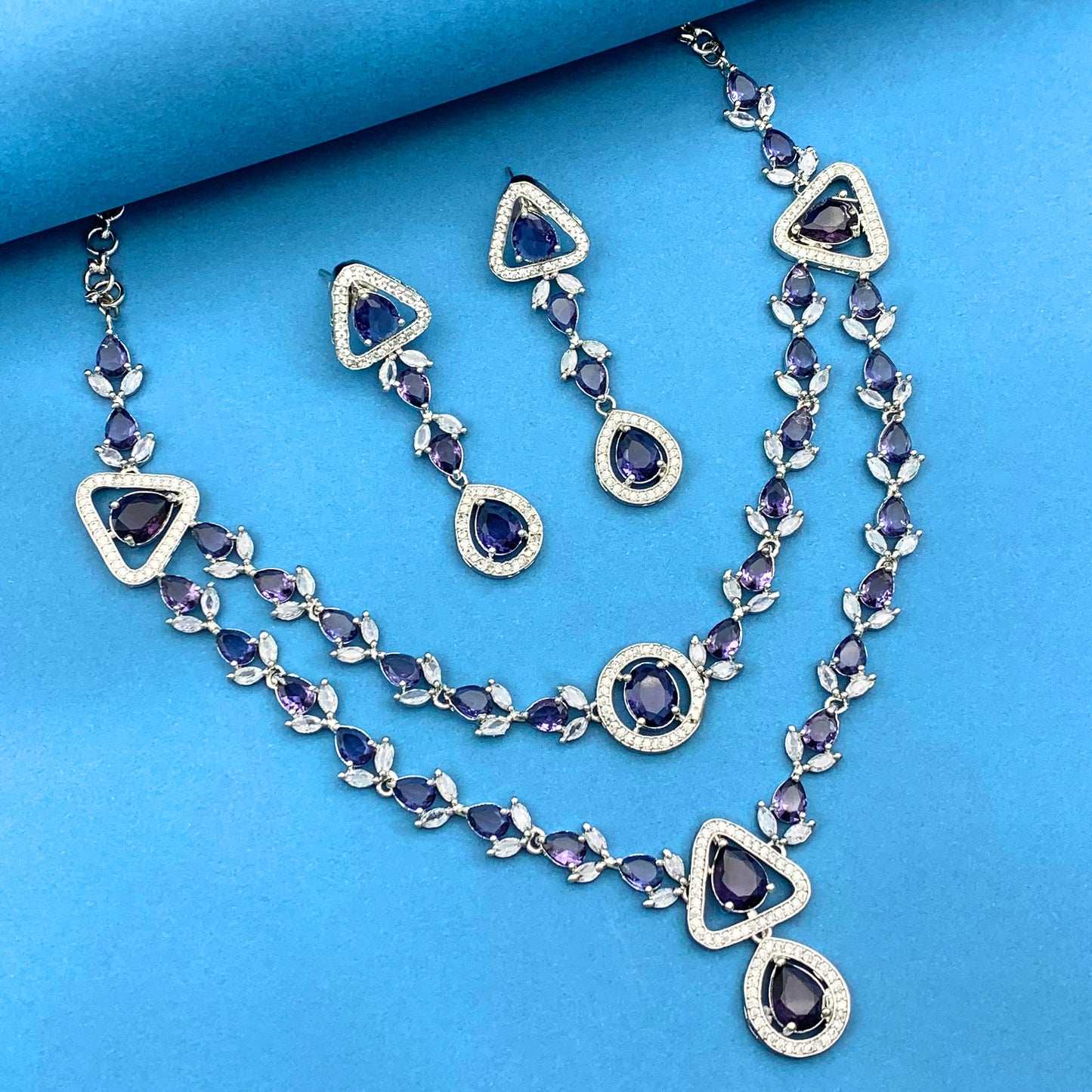 Samudra AD Studded Necklace Set