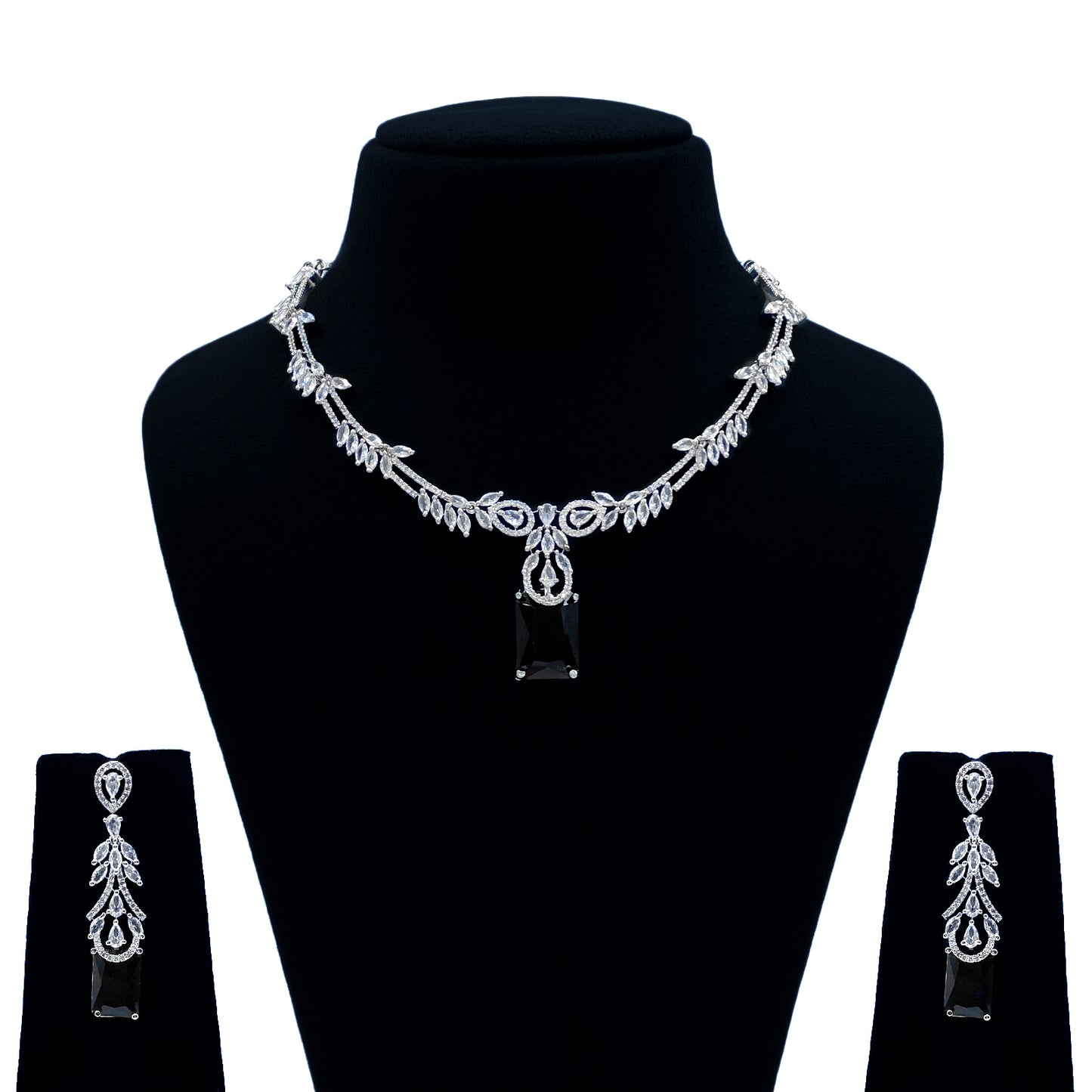 Neelima AD Studded Necklace Set