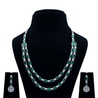 Vedhika AD Studded Necklace Set