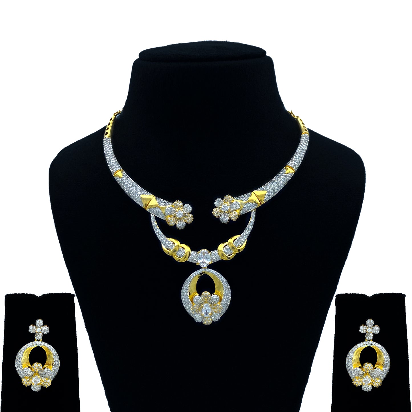 Taj AD Studded Necklace Set