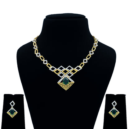 Rajasi AD Studded Necklace Set