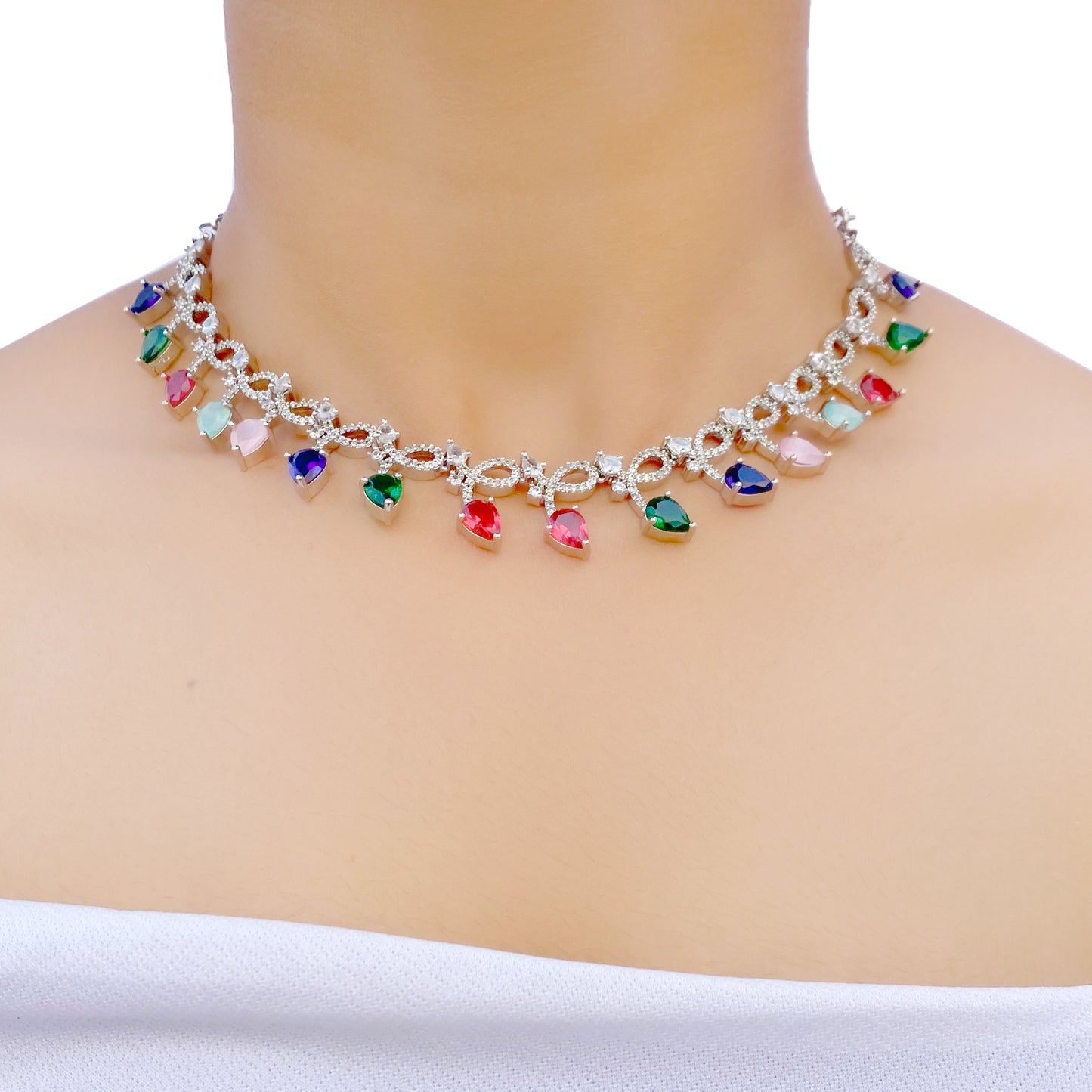 Srishti AD Studded Necklace Set