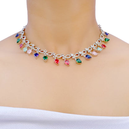 Srishti AD Studded Necklace Set