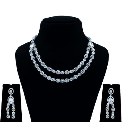 Pari AD Studded Necklace Set