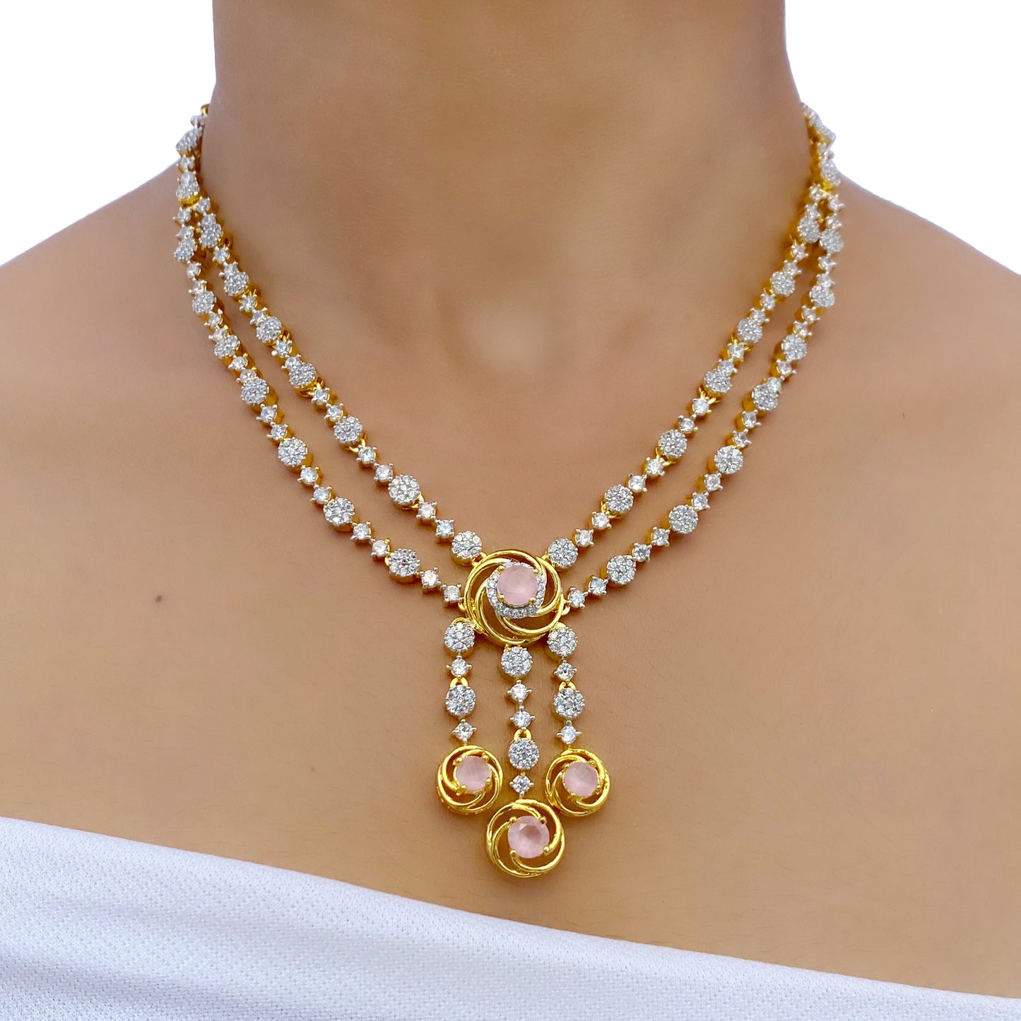Lavanya AD Studded Necklace Set