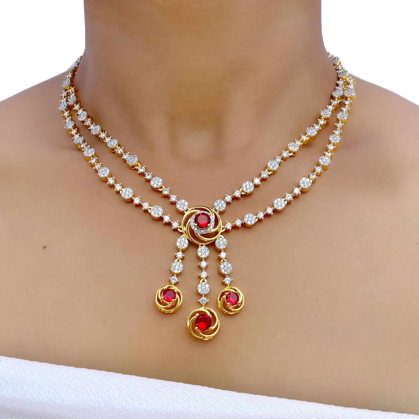 Lavanya AD Studded Necklace Set