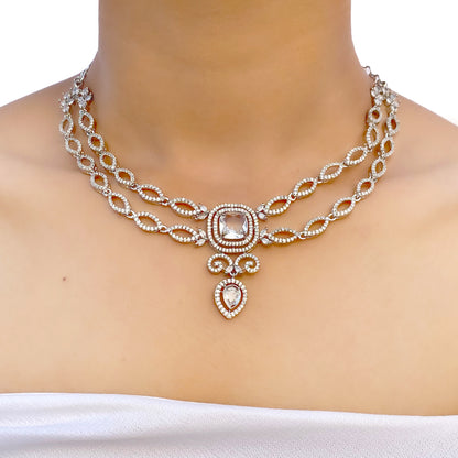 Chandrika AD Studded Necklace Set