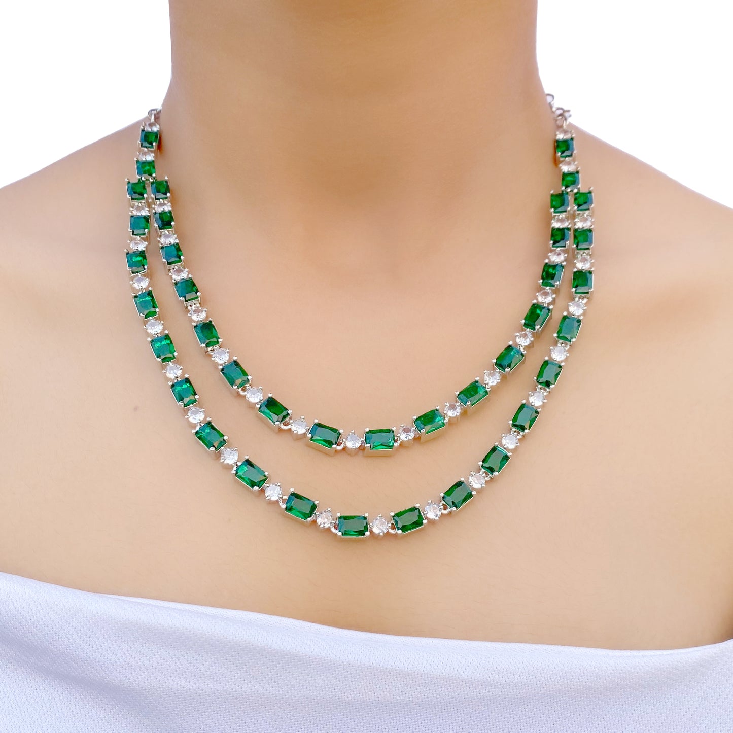 Vedhika AD Studded Necklace Set