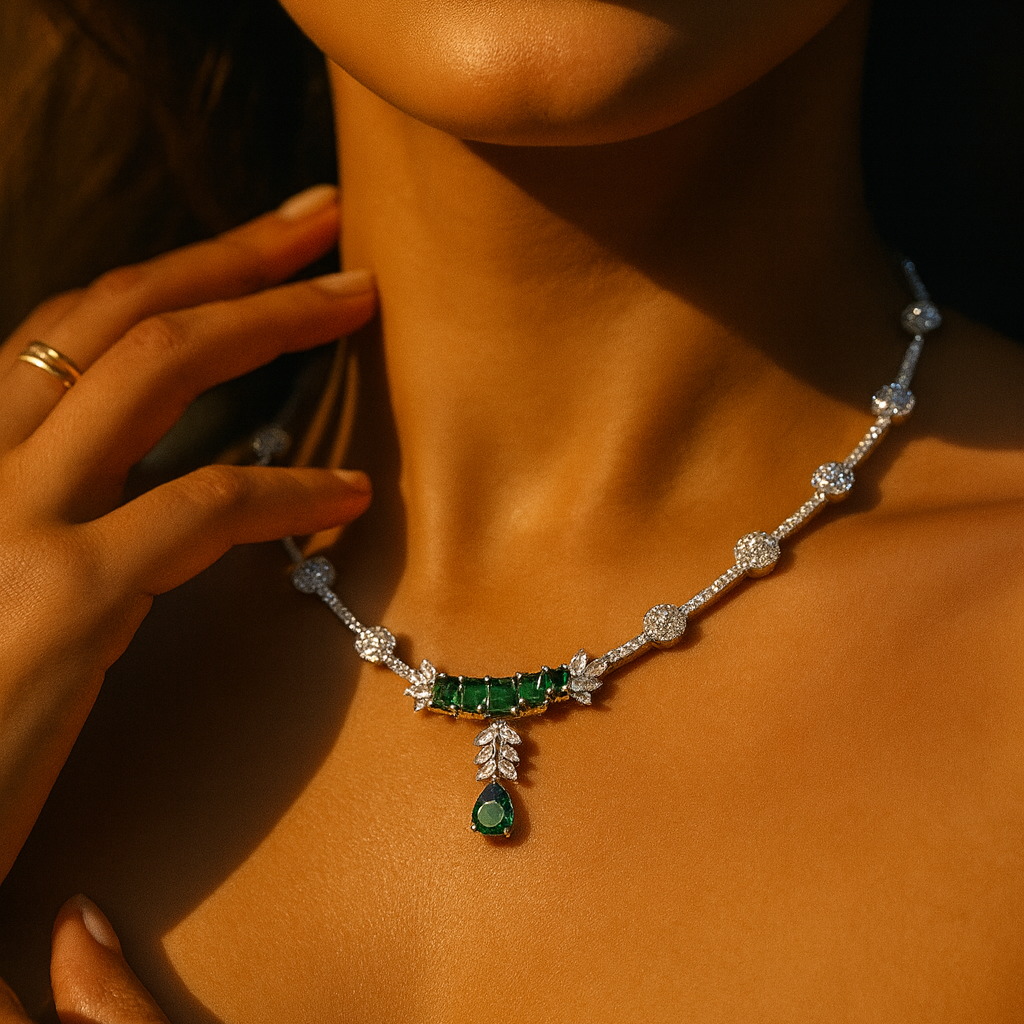 Vastra AD Studded Necklace Set