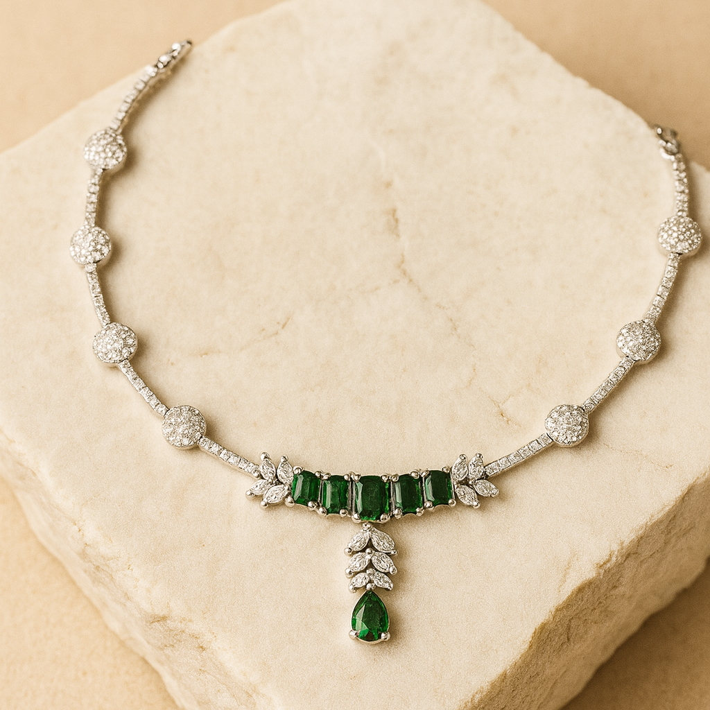 Vastra AD Studded Necklace Set