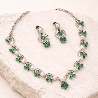 Rati AD Studded Necklace Set