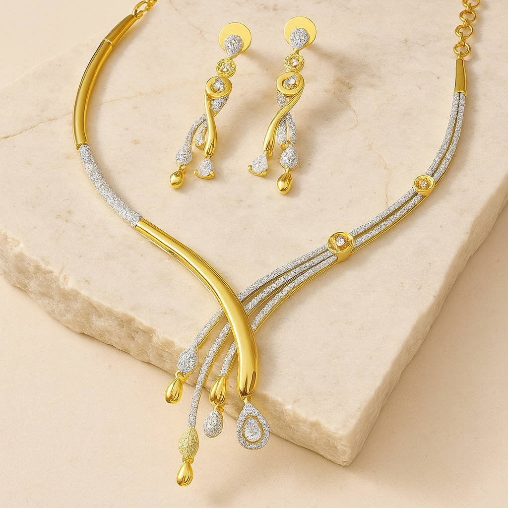 Narmada AD Studded Necklace Set