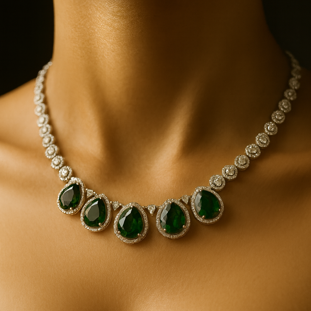 Veda AD Studded Necklace Set