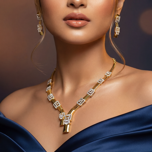 Adira AD Studded Necklace Set