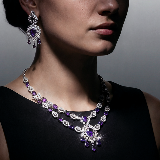 Kohinoor AD Studded Necklace Set