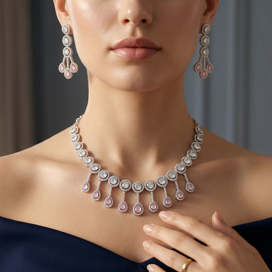 Raga AD Studded Necklace Set